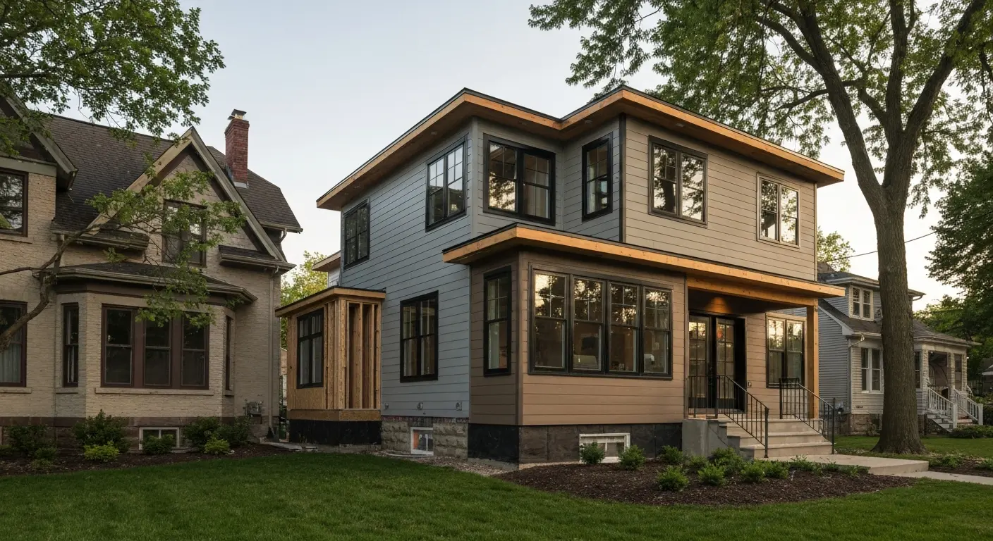 Custom home addition