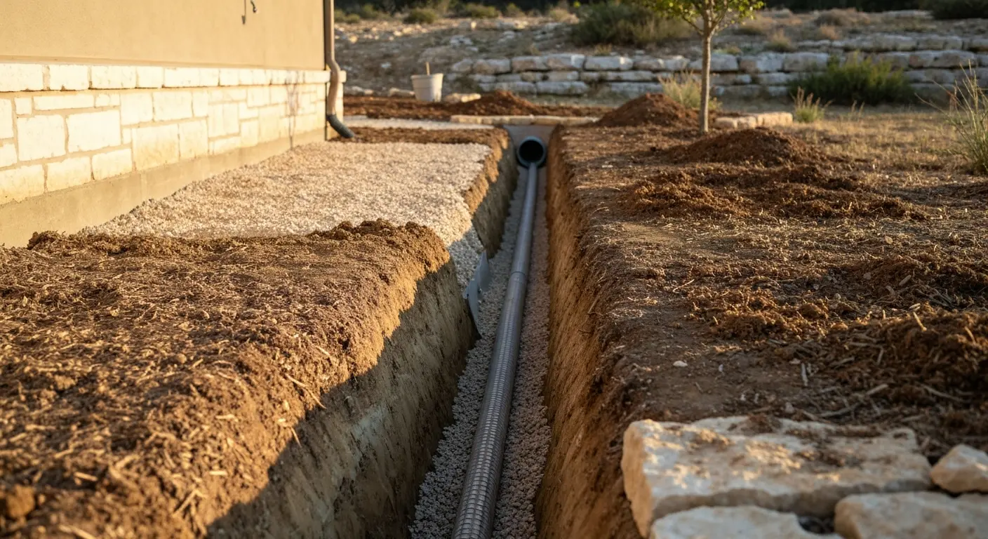 Drainage system installation