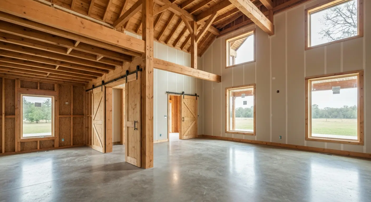Barndominium construction project