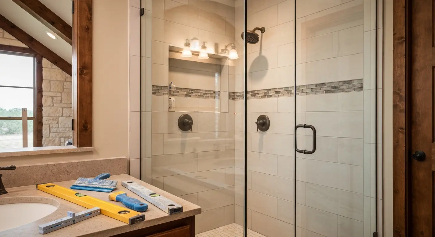 Custom shower installation