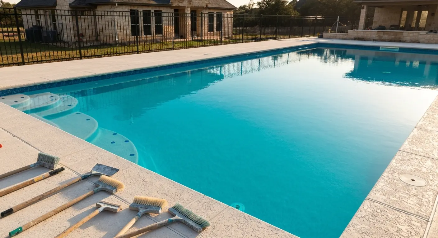 Pool resurfacing project