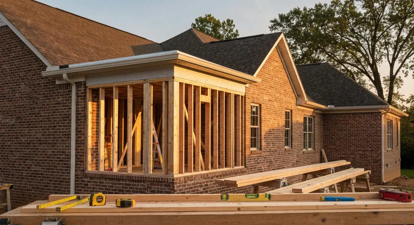 Home addition in Rock Church Estates