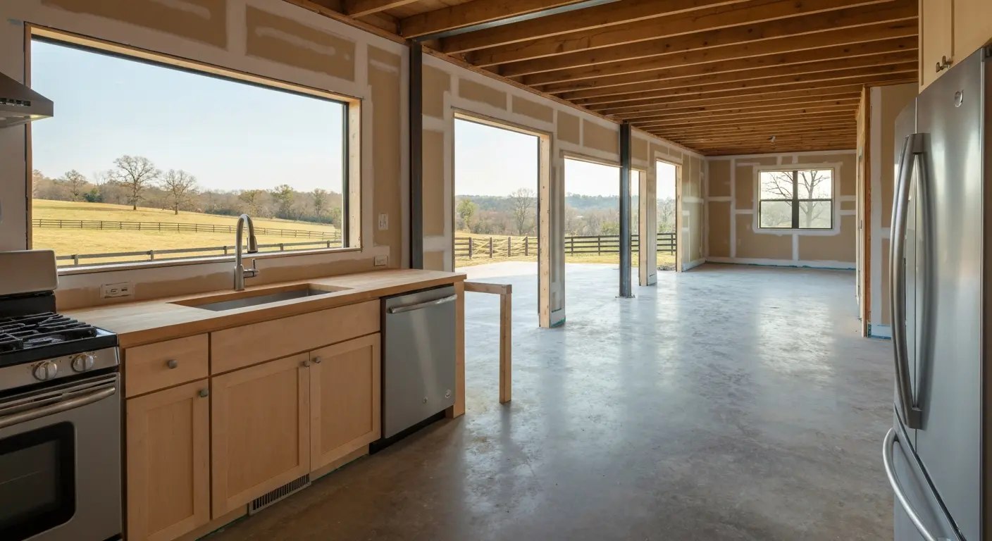 Barndominium construction in Davidson County