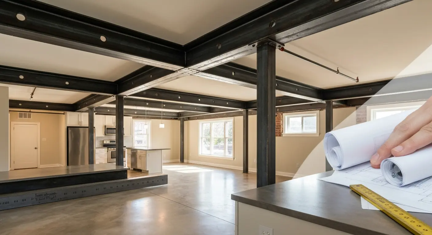 Open floor plan remodel