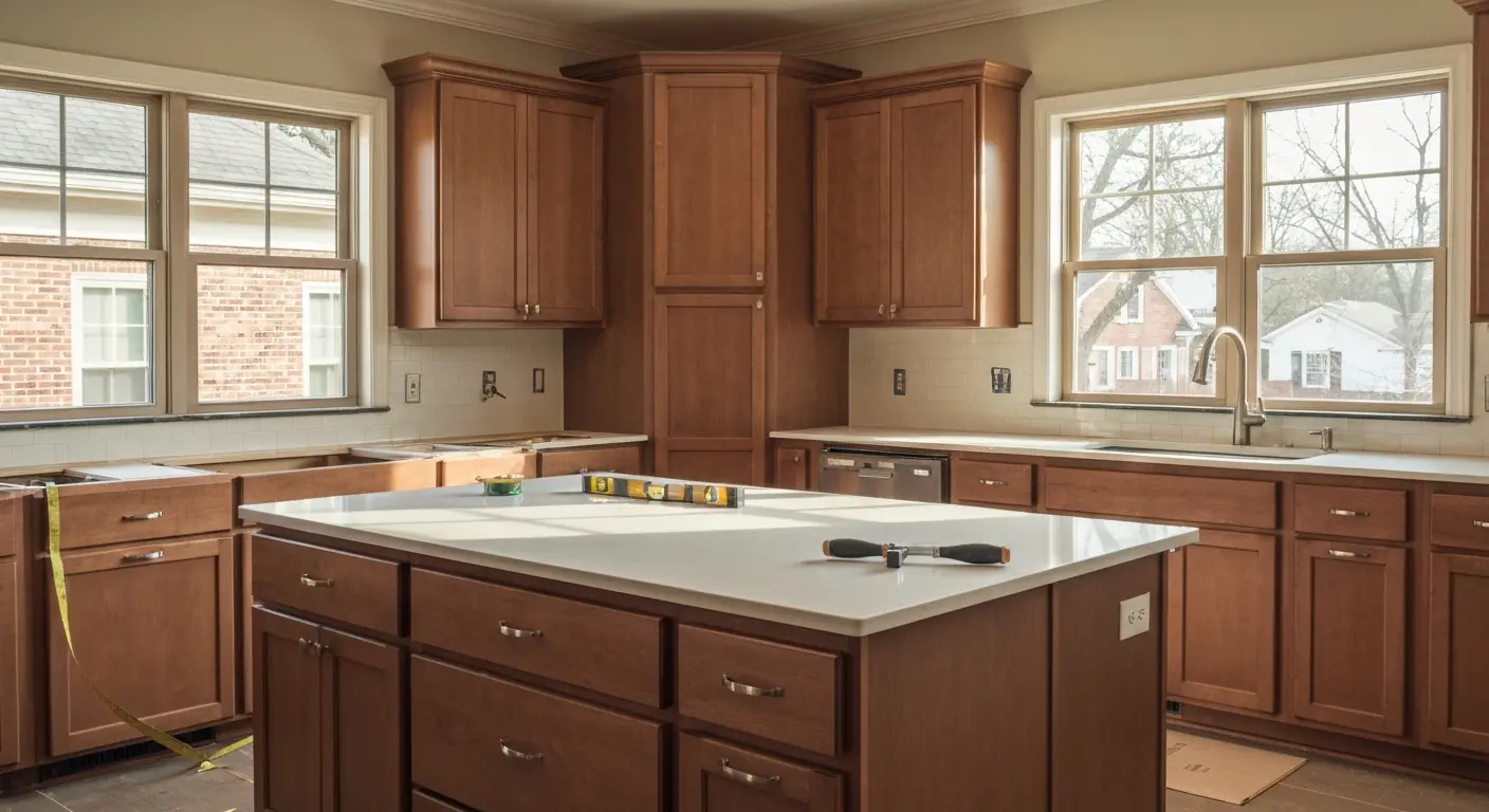 Kitchen remodel with island