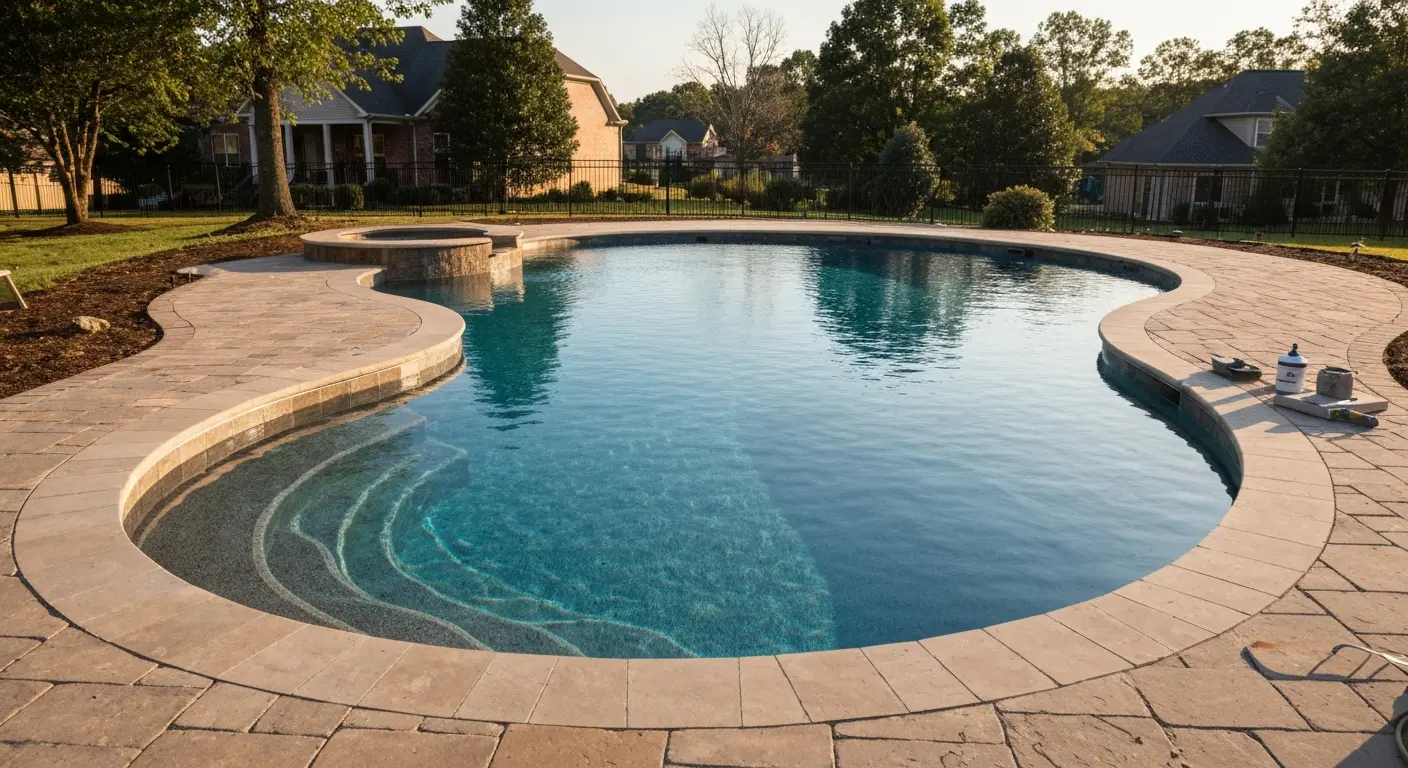 In-ground pool installation in Goodlettsville