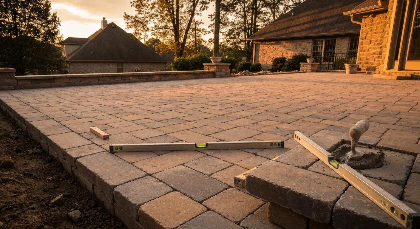 Patio installation in Williamson County
