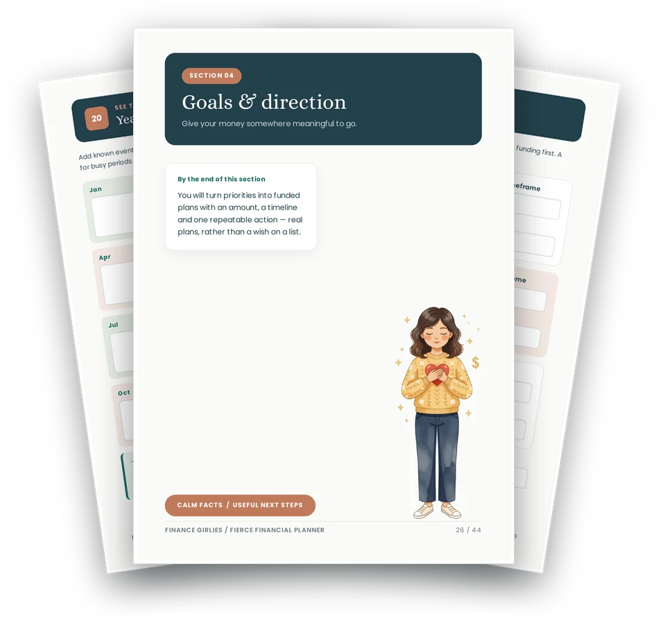 Goals and direction section pages