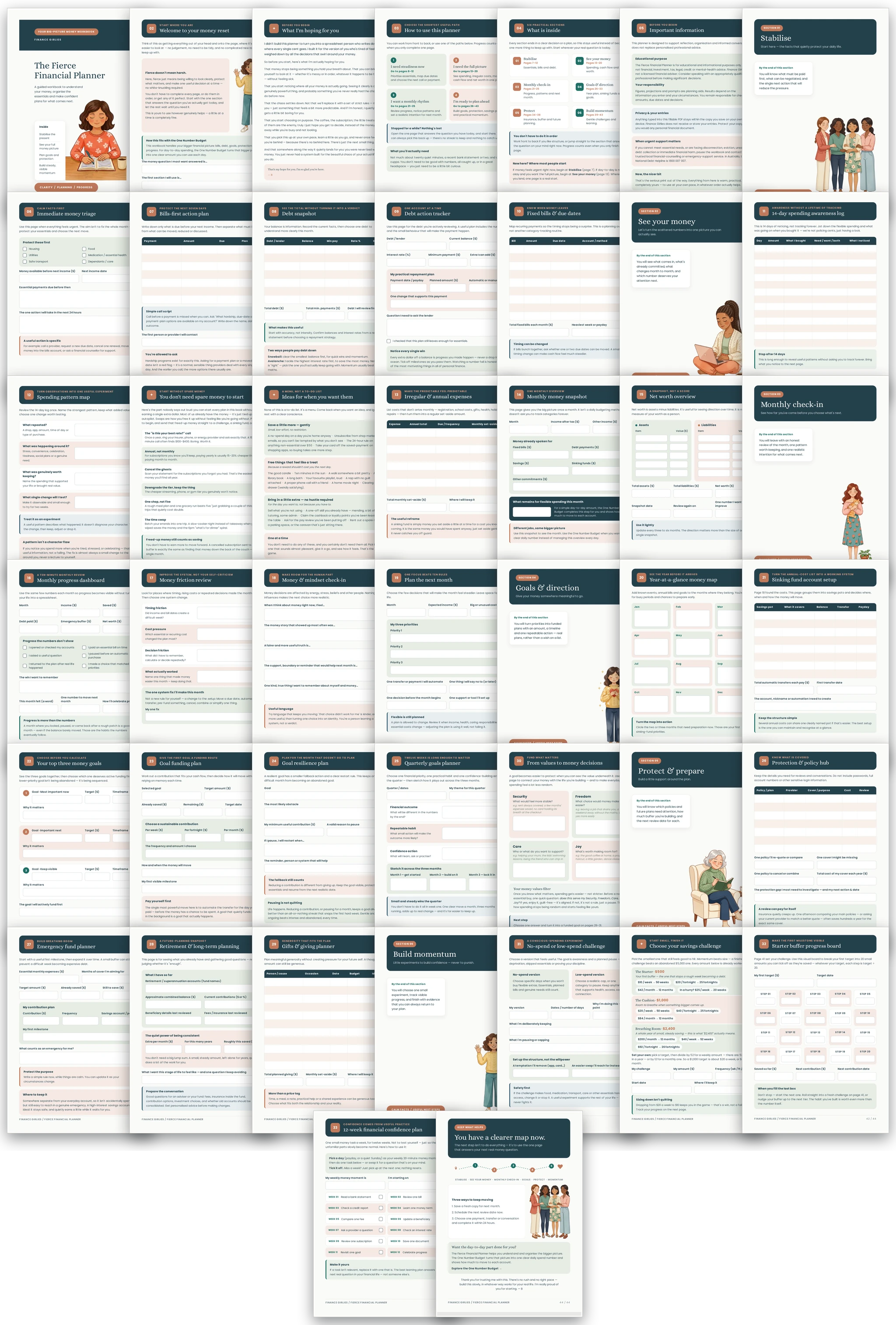 The complete 44-page grid of the Fierce Financial Planner