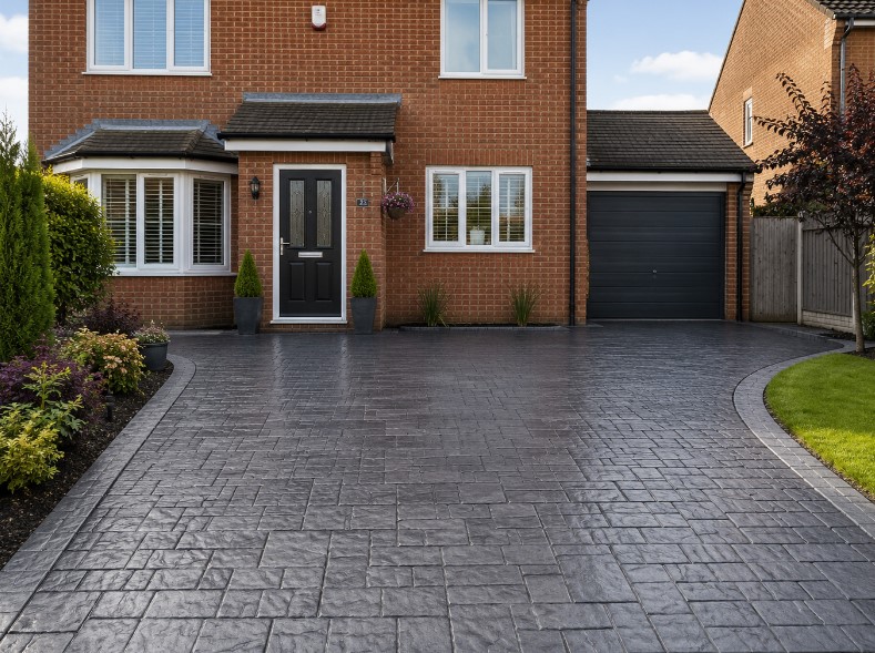 Imprinted concrete driveway maintenance Imprinted concrete driveway maintenance
