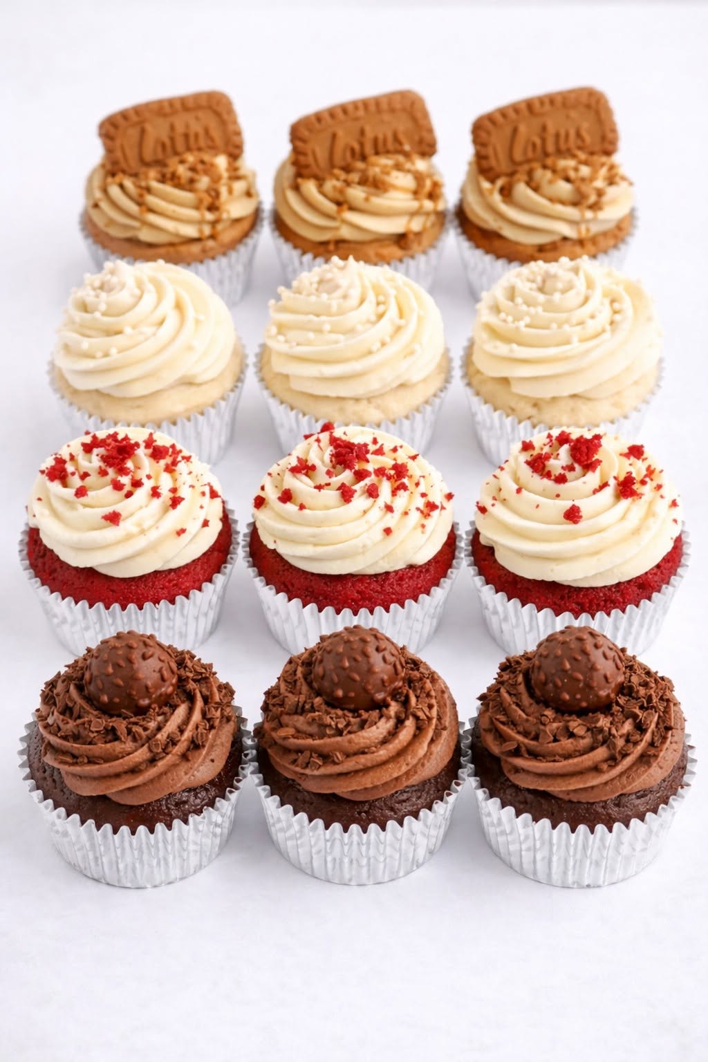 Mixed batch cupcakes