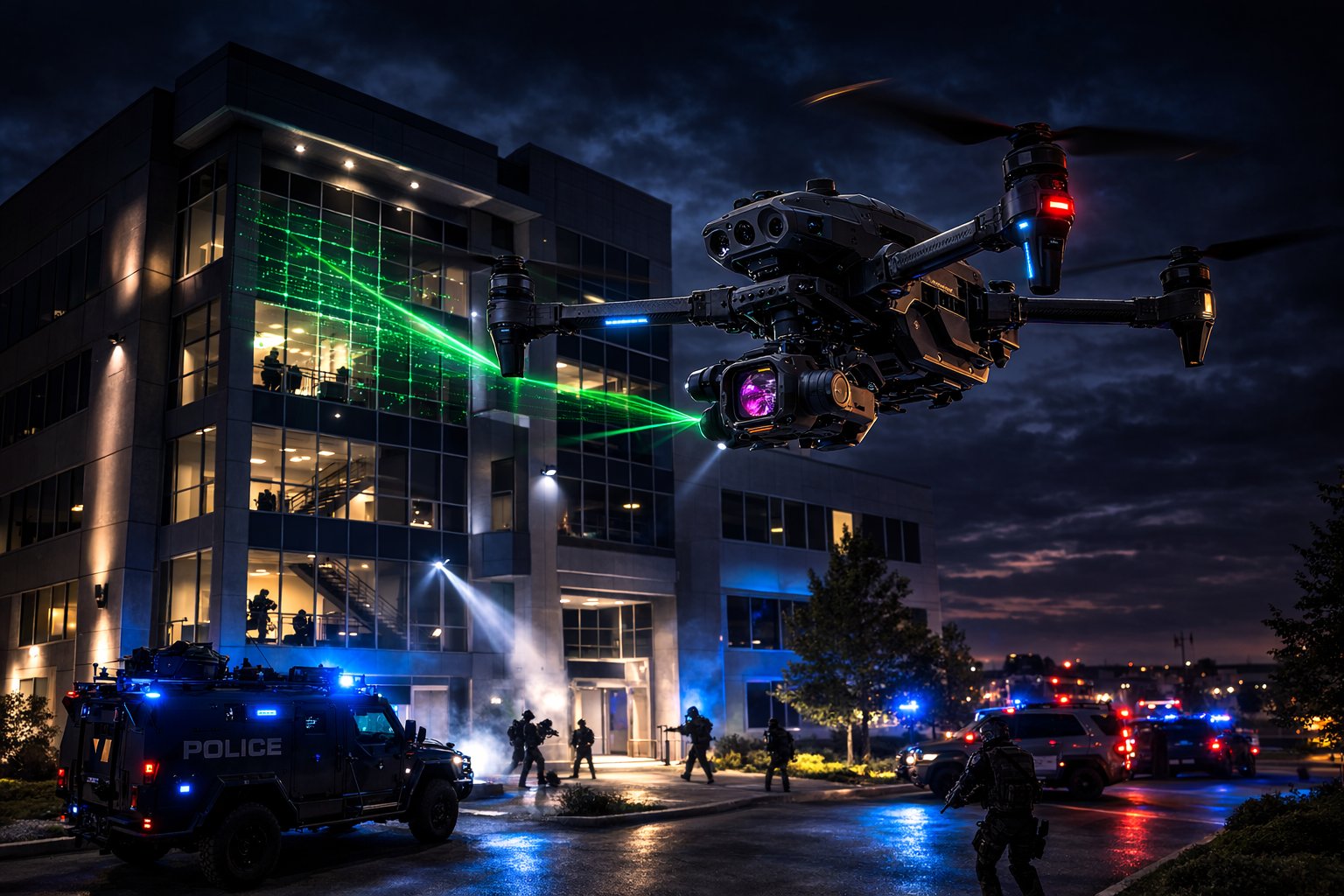 Tactical Facade drone mission