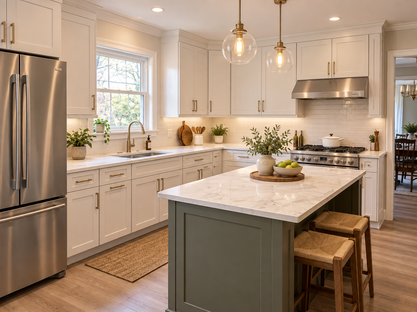 The same kitchen after renovation