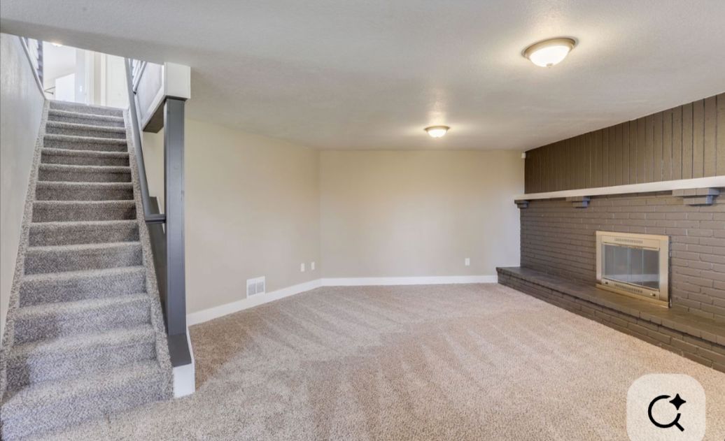 The same basement after renovation