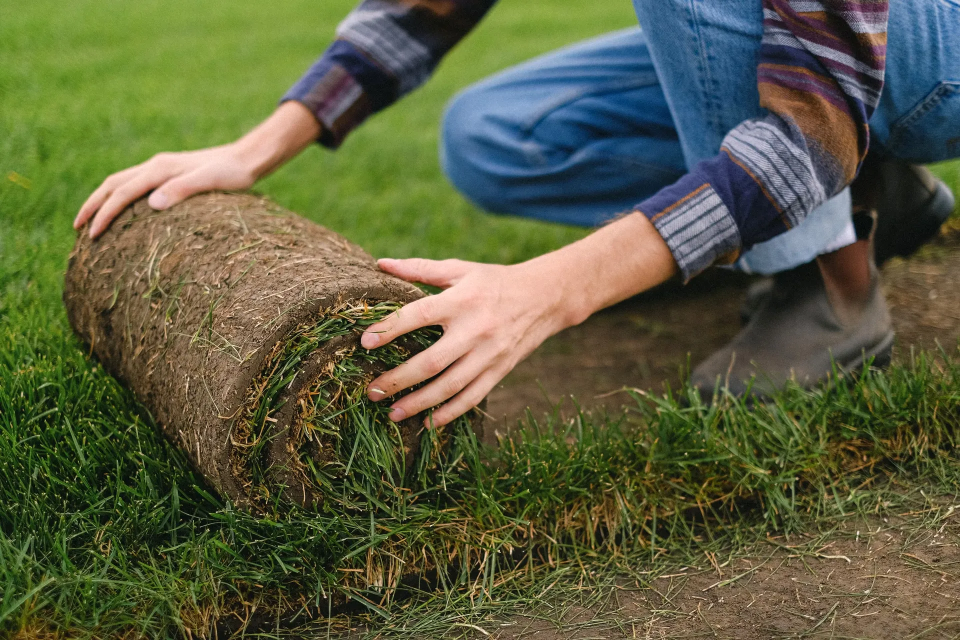 Professional sod installation service in Atlanta, GA