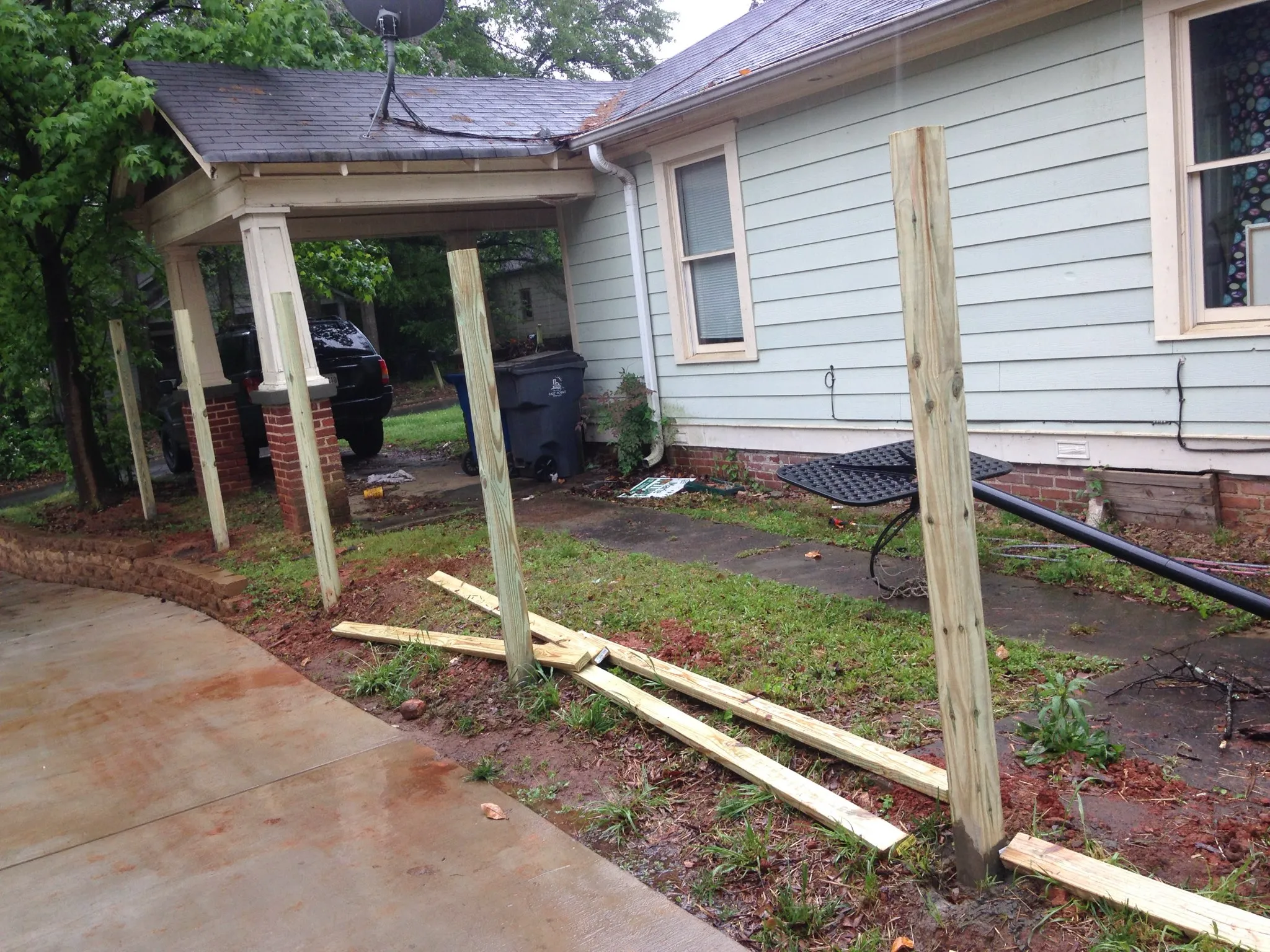 Property before CE Lawn Care treatment