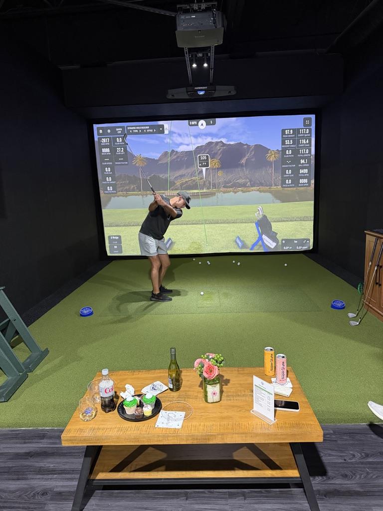 Three Golf Hitting Bays