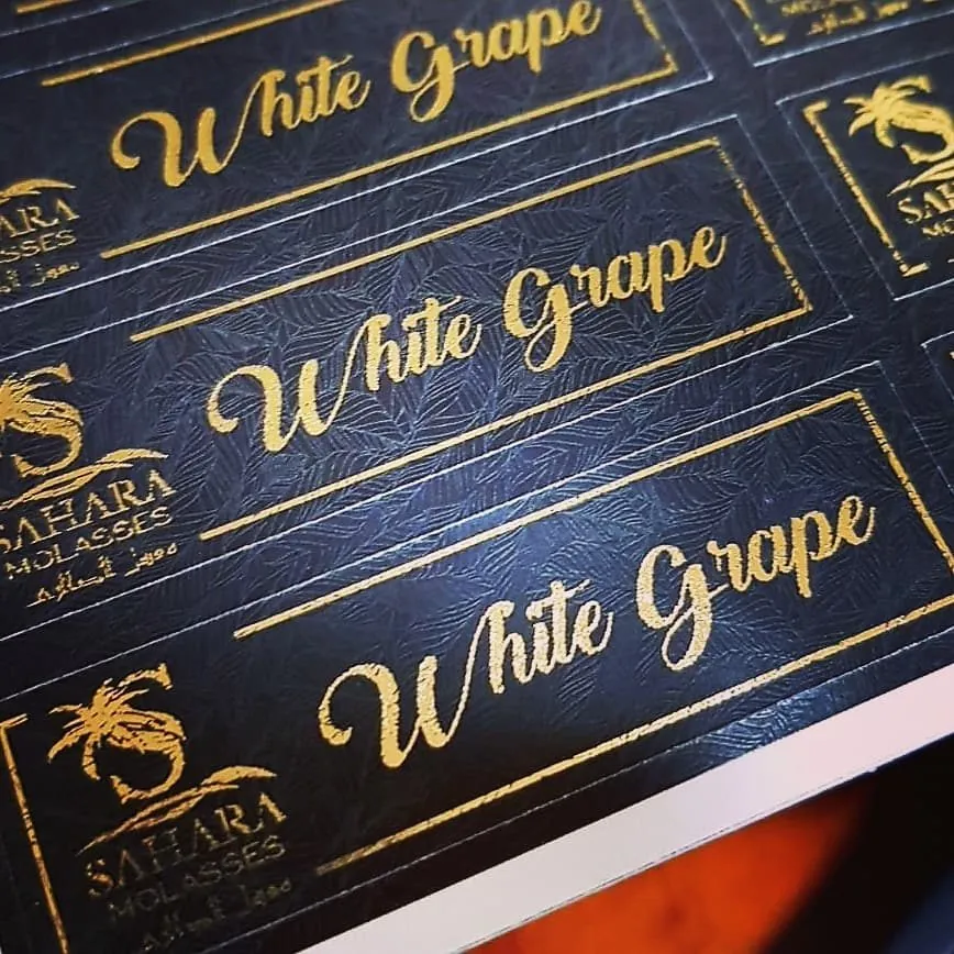 Этикетки с золотом - White Grape