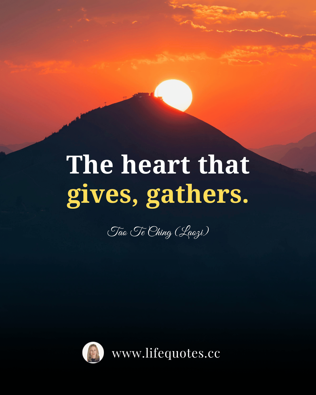 The heart that gives gathers