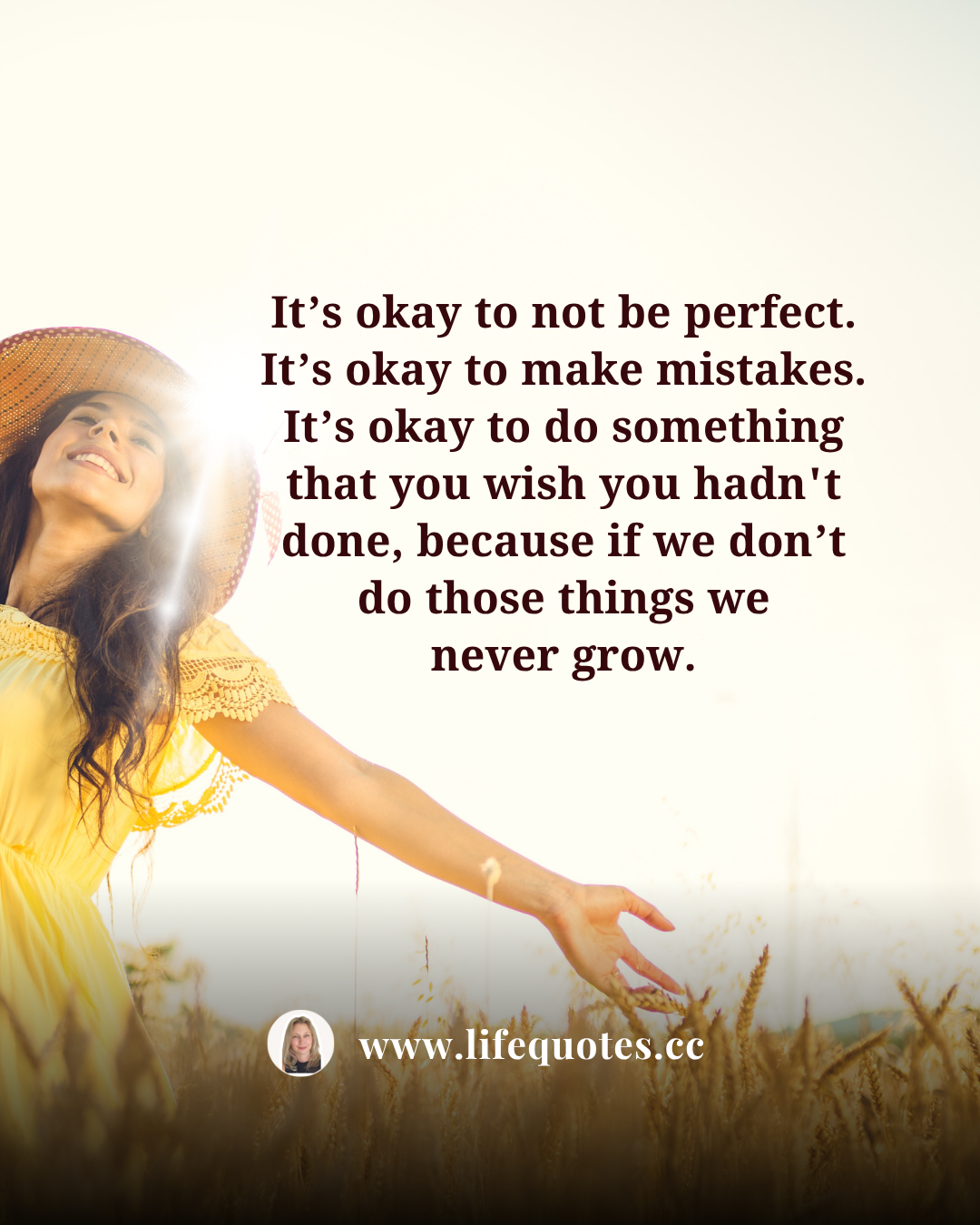 It's ok not to be perfect