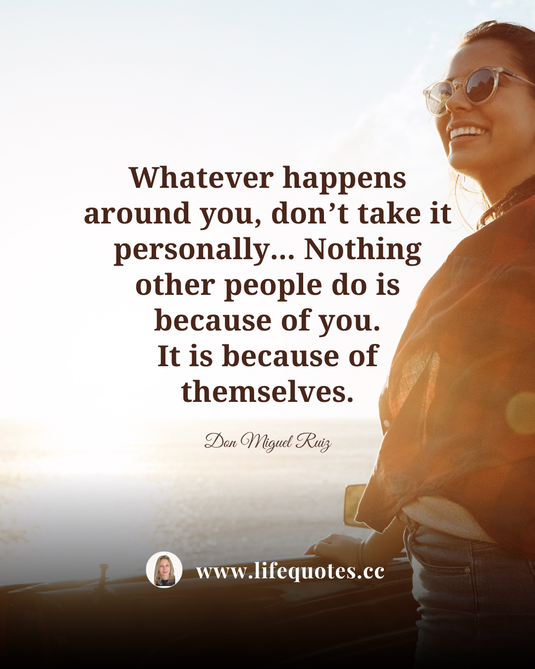 Don't take anything personally