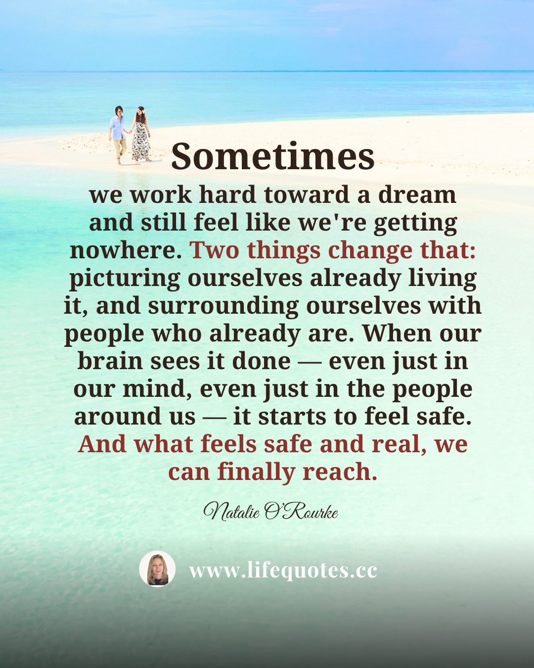 Make your dream feel real and safe
