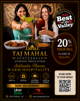 Taj Mahal Spotlight advertisement