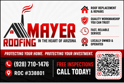 Mayer Roofing Spotlight advertisement