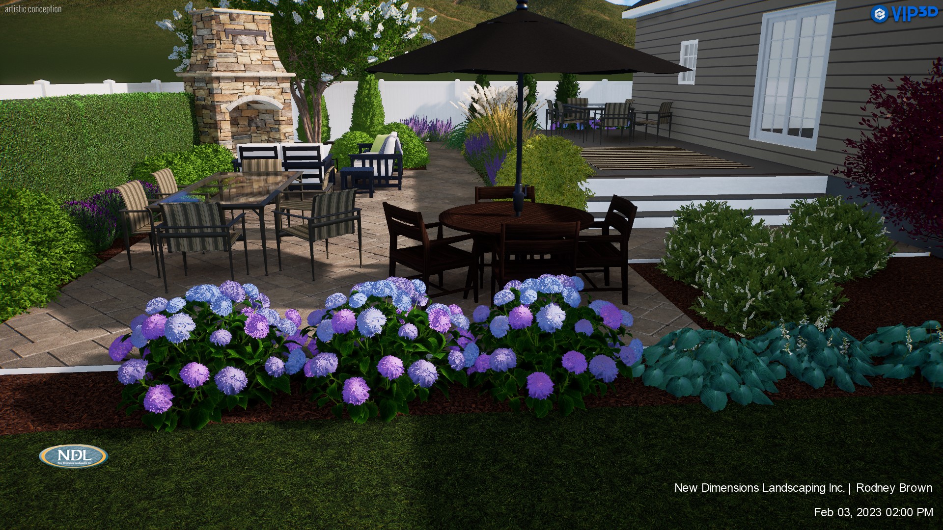 3 D Landscape Patio Design