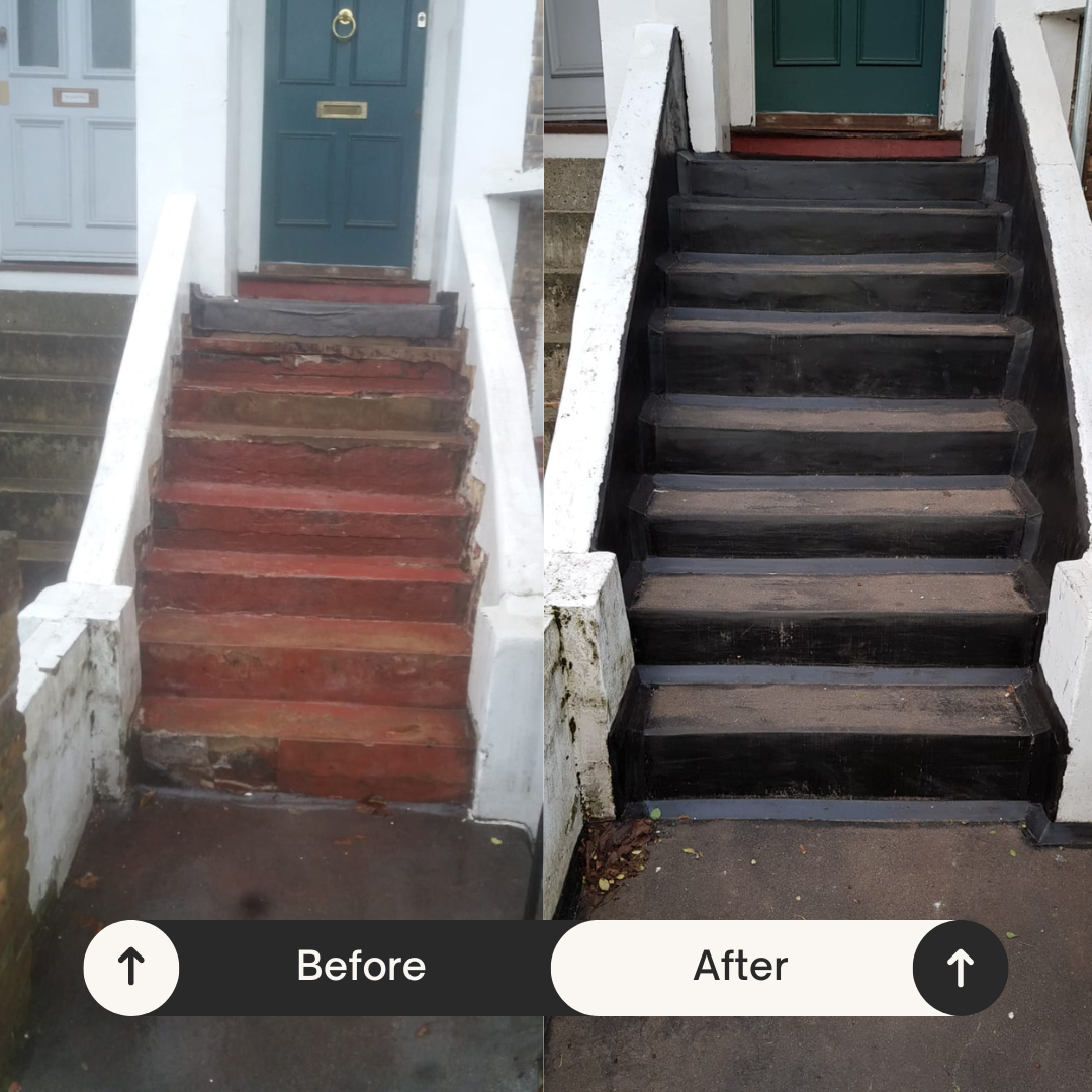 Railings and steps restoration