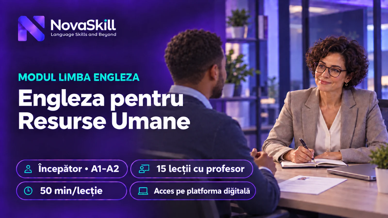 Engleză pentru Resurse Umane, A1–A2