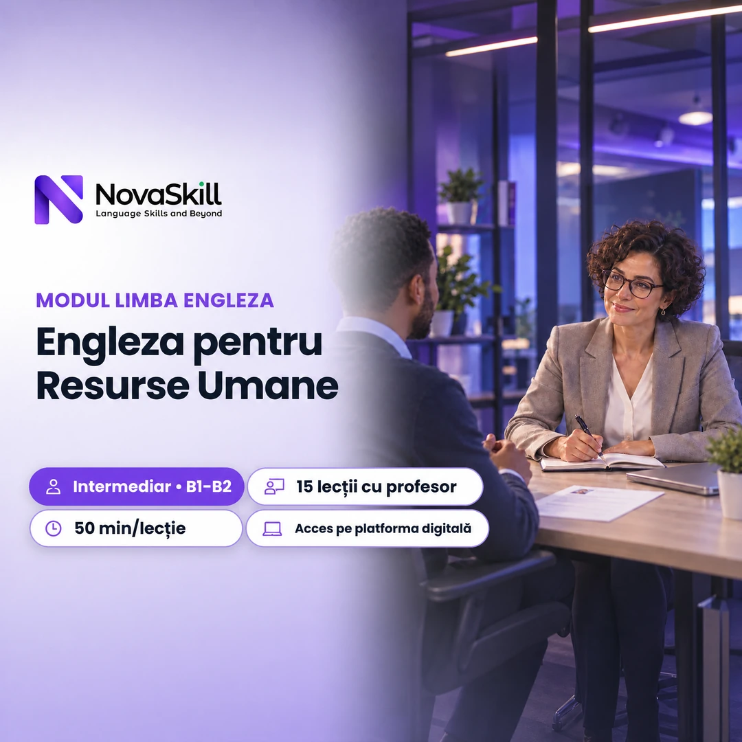 Coperta modulului Engleză pentru Resurse Umane, nivel B1–B2