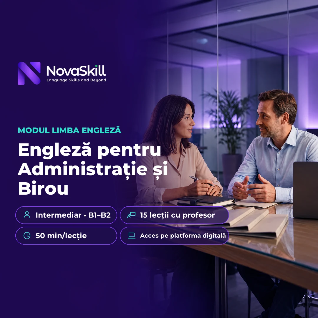 Coperta modulului Engleză pentru Administrație și Birou, nivel B1–B2