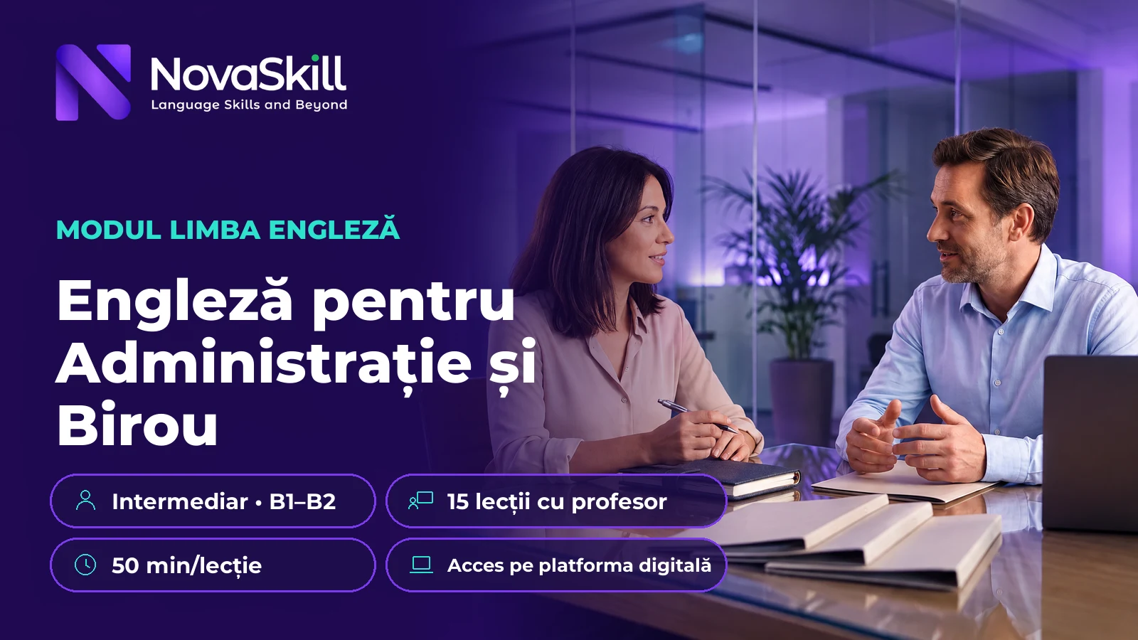 Engleză pentru Administrație și Birou, B1–B2