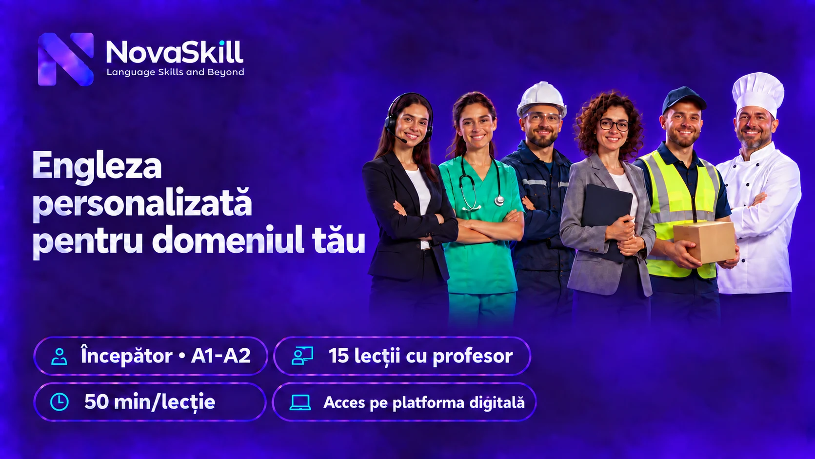 Engleză personalizată pentru domeniul tău