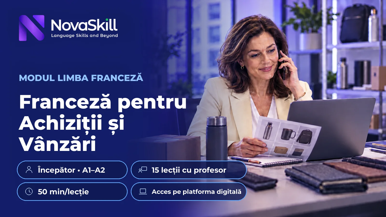 Franceză pentru Achiziții și Vânzări, A1–A2