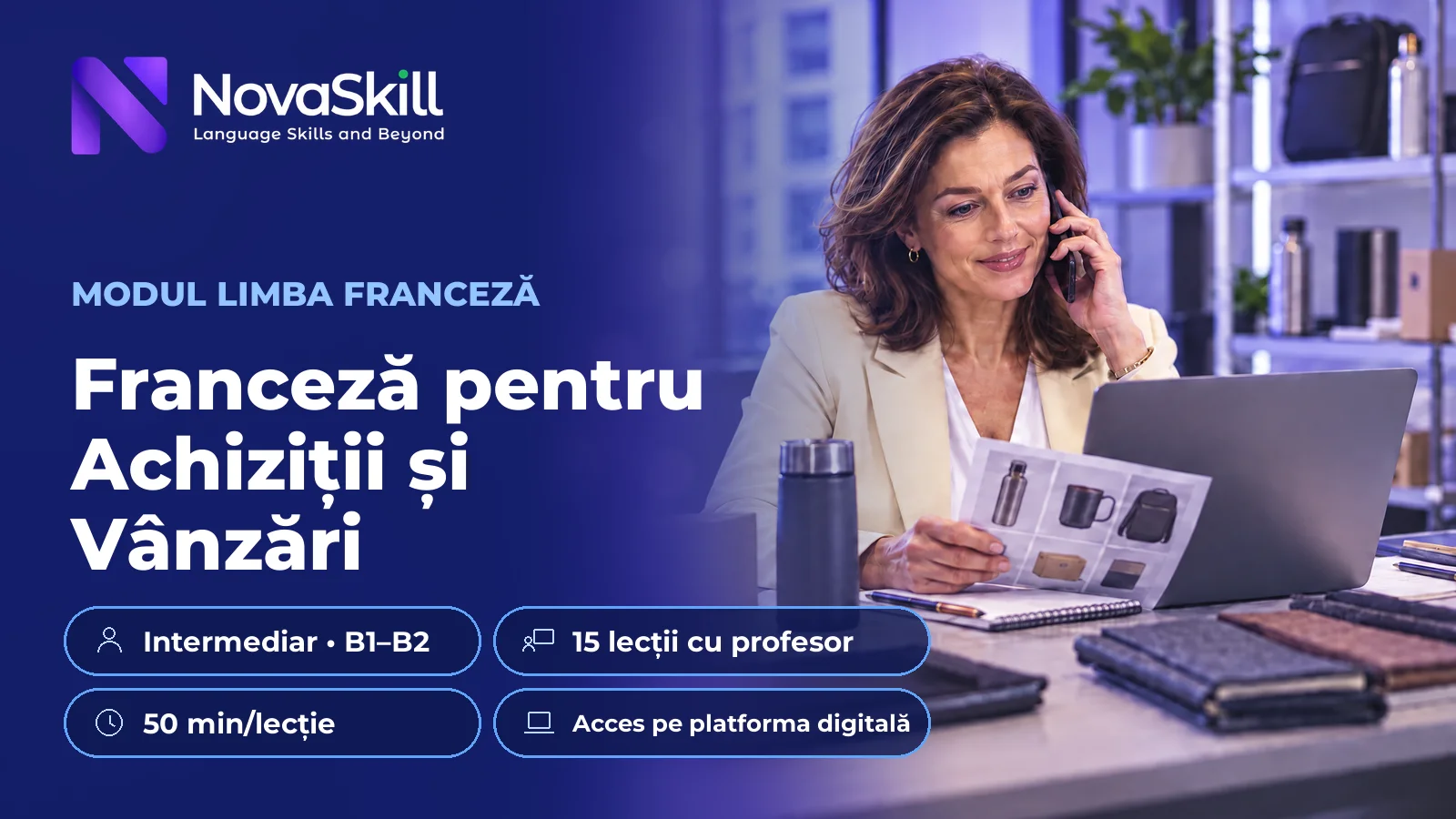Franceză pentru Achiziții și Vânzări, B1–B2
