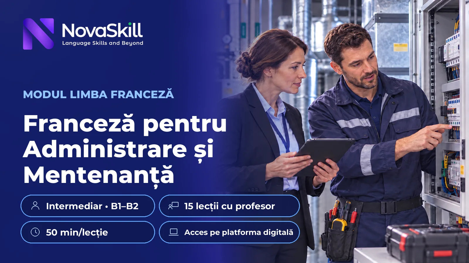 Franceză pentru Administrare și Mentenanță, B1–B2