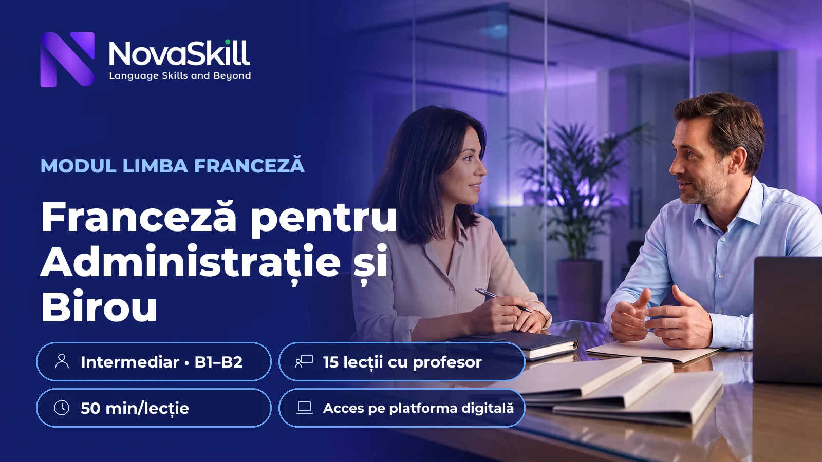 Franceză pentru Administrație și Birou, B1–B2