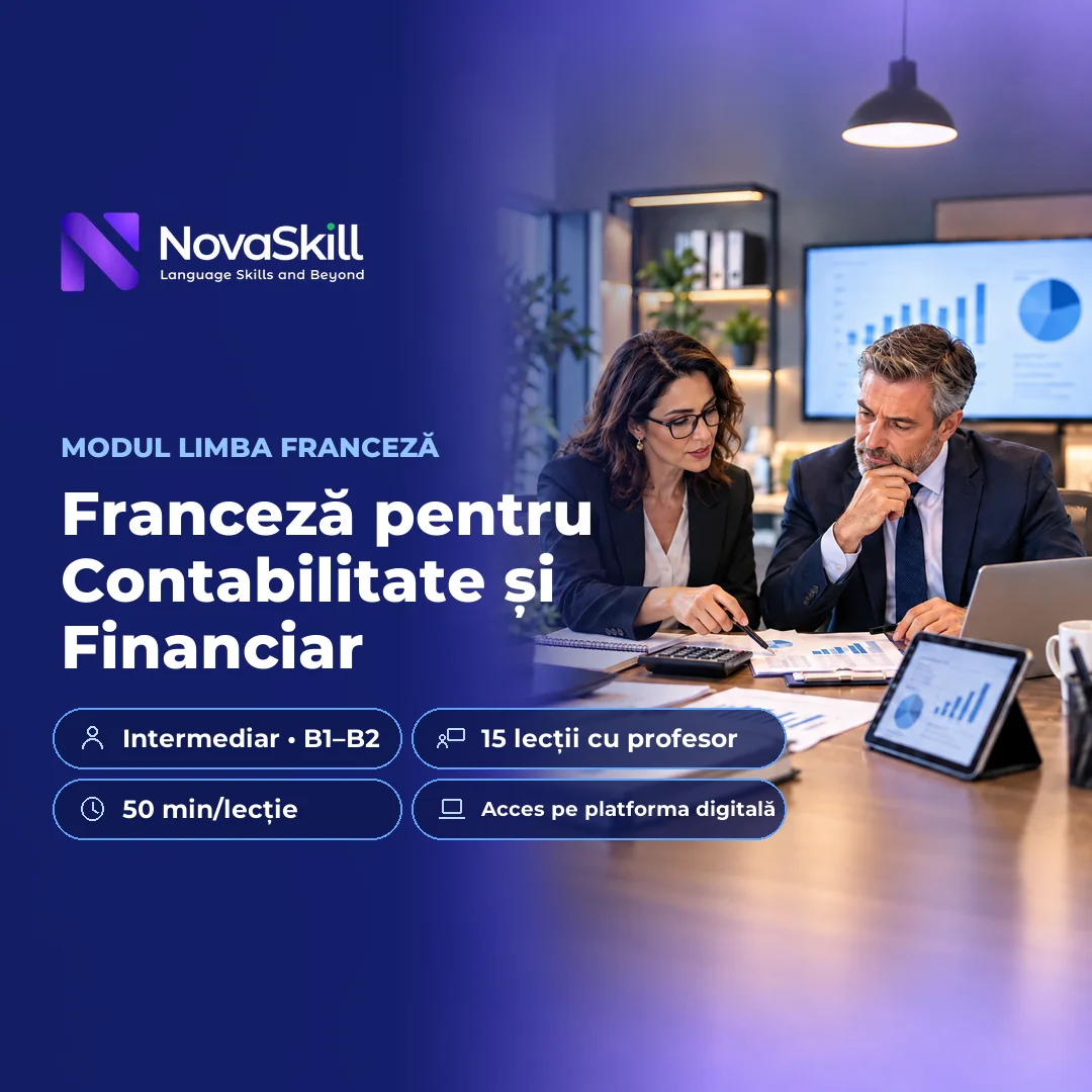 Coperta modulului Franceză pentru Contabilitate și Financiar, nivel B1–B2