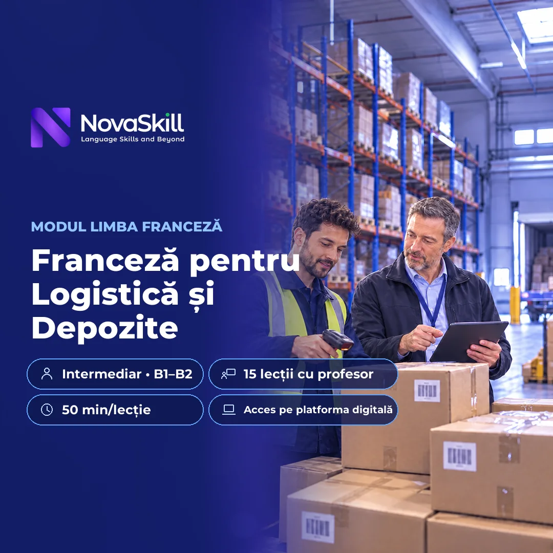 Coperta modulului Franceză pentru Logistică și Depozite, nivel B1–B2