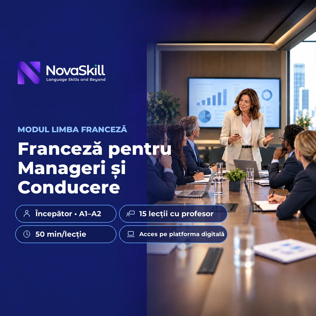 Coperta modulului Franceză pentru manageri și conducere, nivel A1–A2