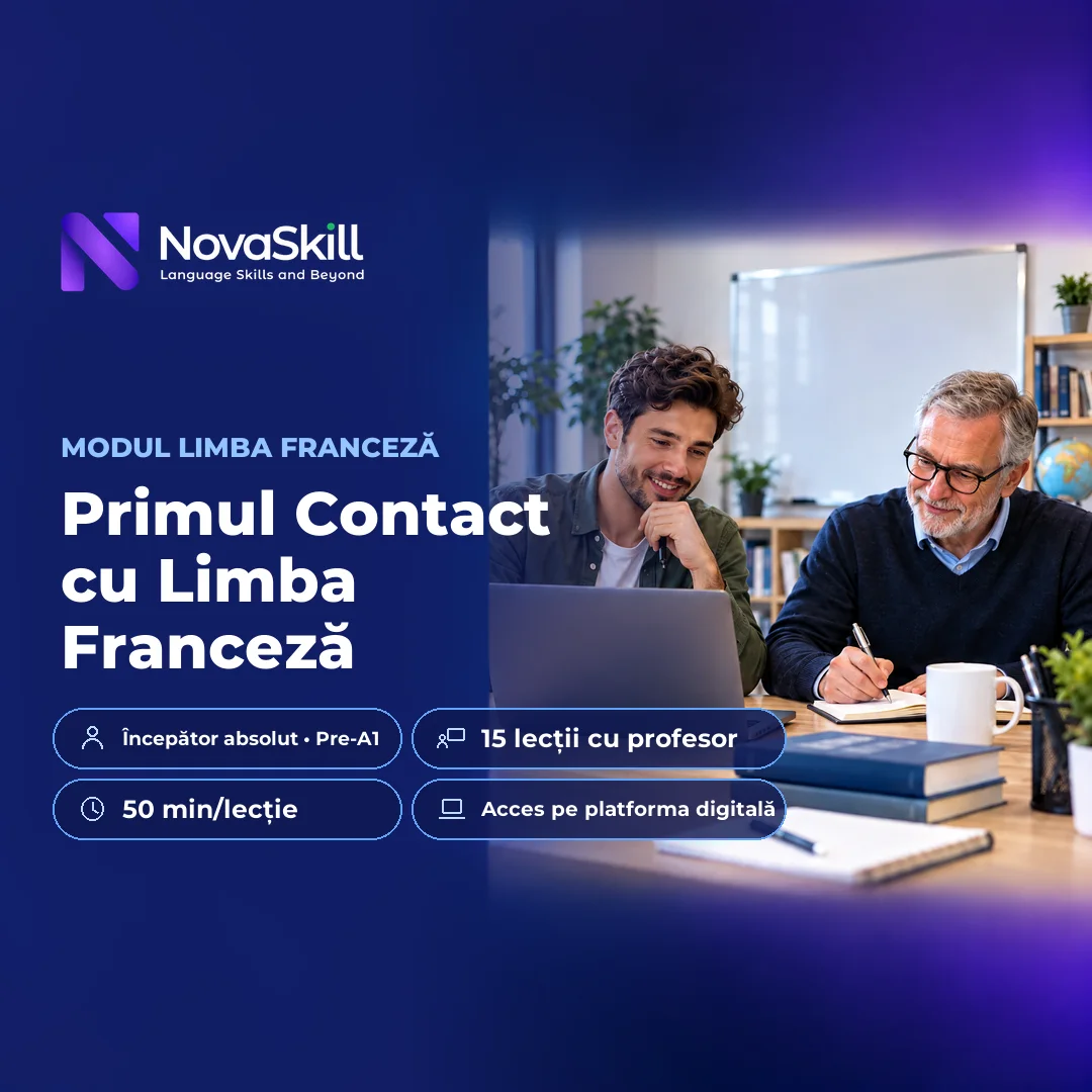 Coperta modulului Primul contact cu limba franceză, nivel Pre-A1
