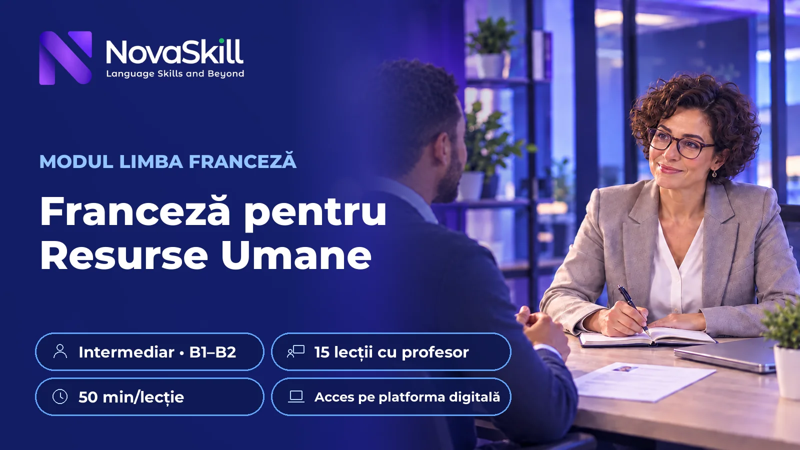 Franceză pentru Resurse Umane, B1–B2