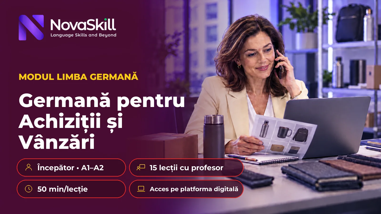 Germană pentru Achiziții și Vânzări, A1–A2