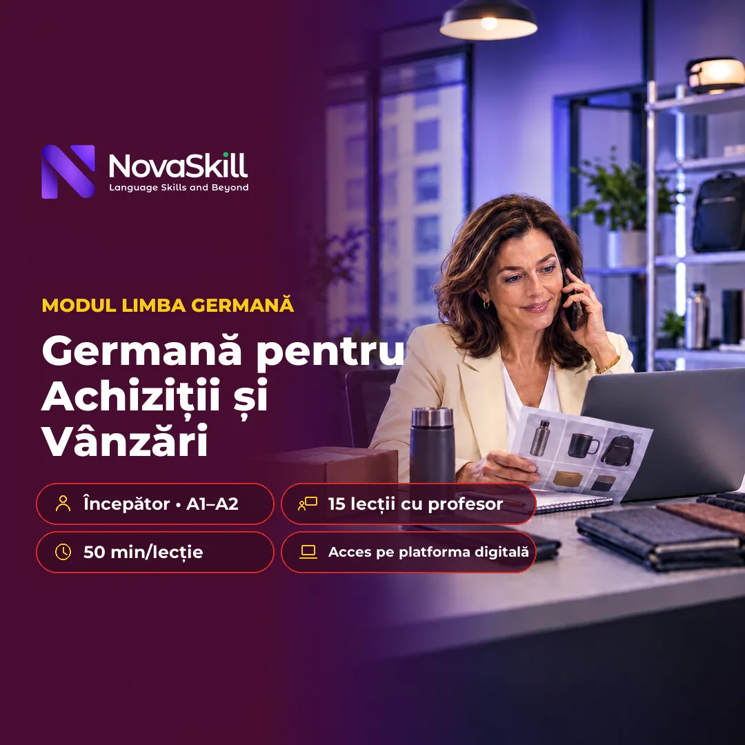 Coperta modulului Germană pentru Achiziții și Vânzări, nivel A1–A2
