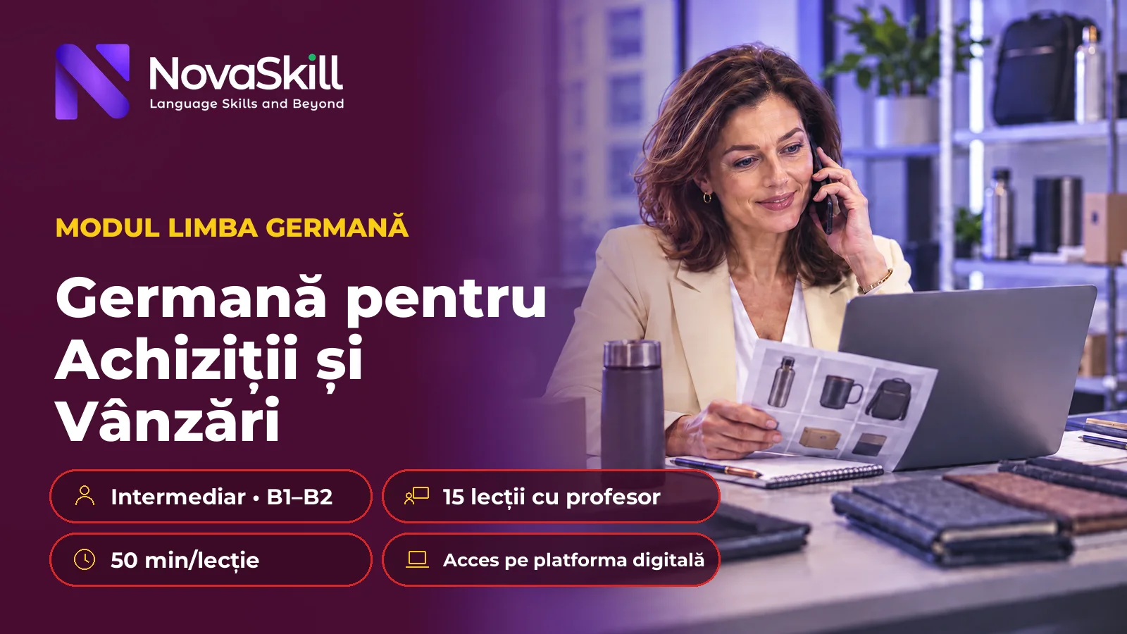 Germană pentru Achiziții și Vânzări, B1–B2