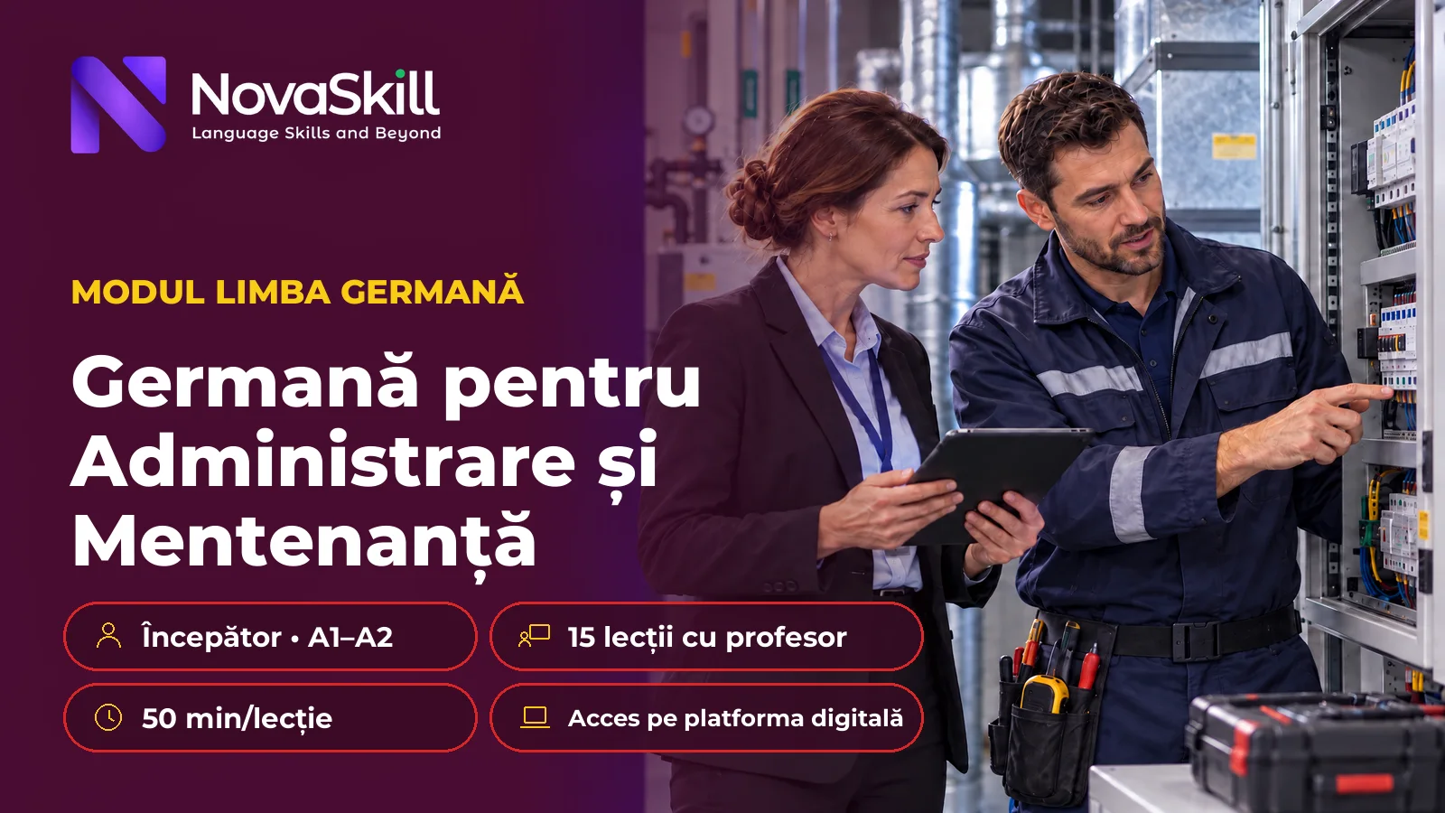 Germană pentru Administrare și Mentenanță, A1–A2
