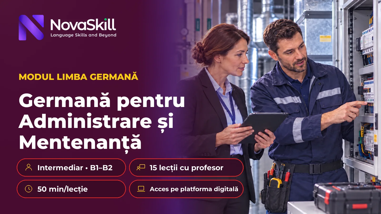 Germană pentru Administrare și Mentenanță, B1–B2