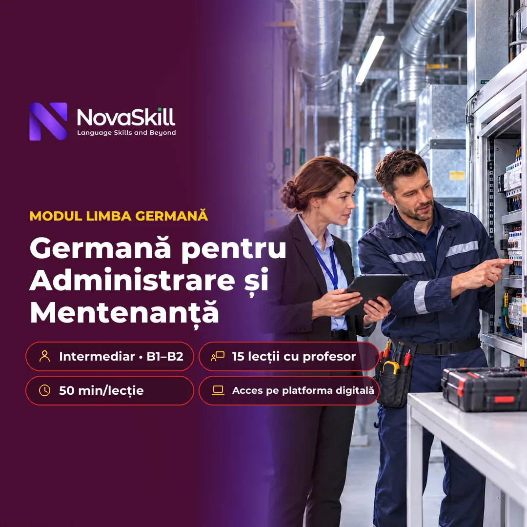 Coperta modulului Germană pentru Administrare și Mentenanță, nivel B1–B2